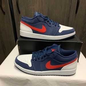 Jordan 1 Low SE Size 12 Red/blu/Wht DS CZ8454-400
